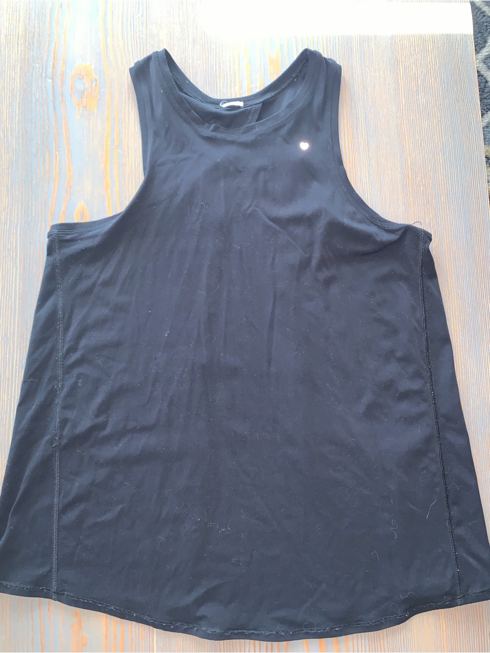 Women’s Love Fitness Black Tie Knot Performance Tank Top
